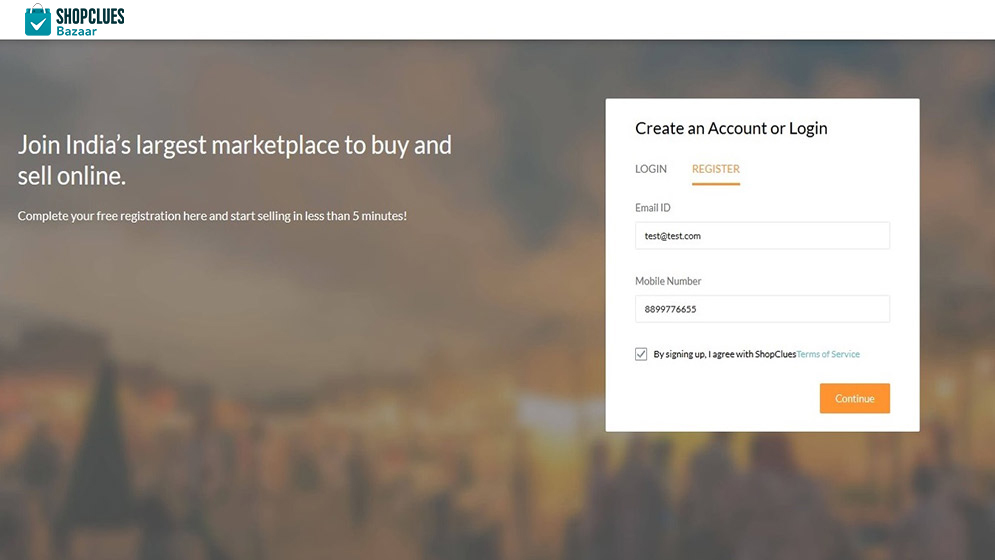Then type in your email id and phone number
