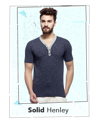 Soild Henleys - ShopCllues