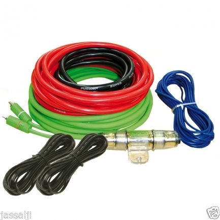 Buy FUSION CAR 4 CHANNEL AMPLIFIER WIRING KIT - 8 guage Online @ ₹970