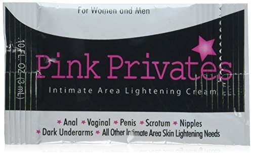3 Pink Privates Intimate Area Lightening Cream .10 Ounce Packets