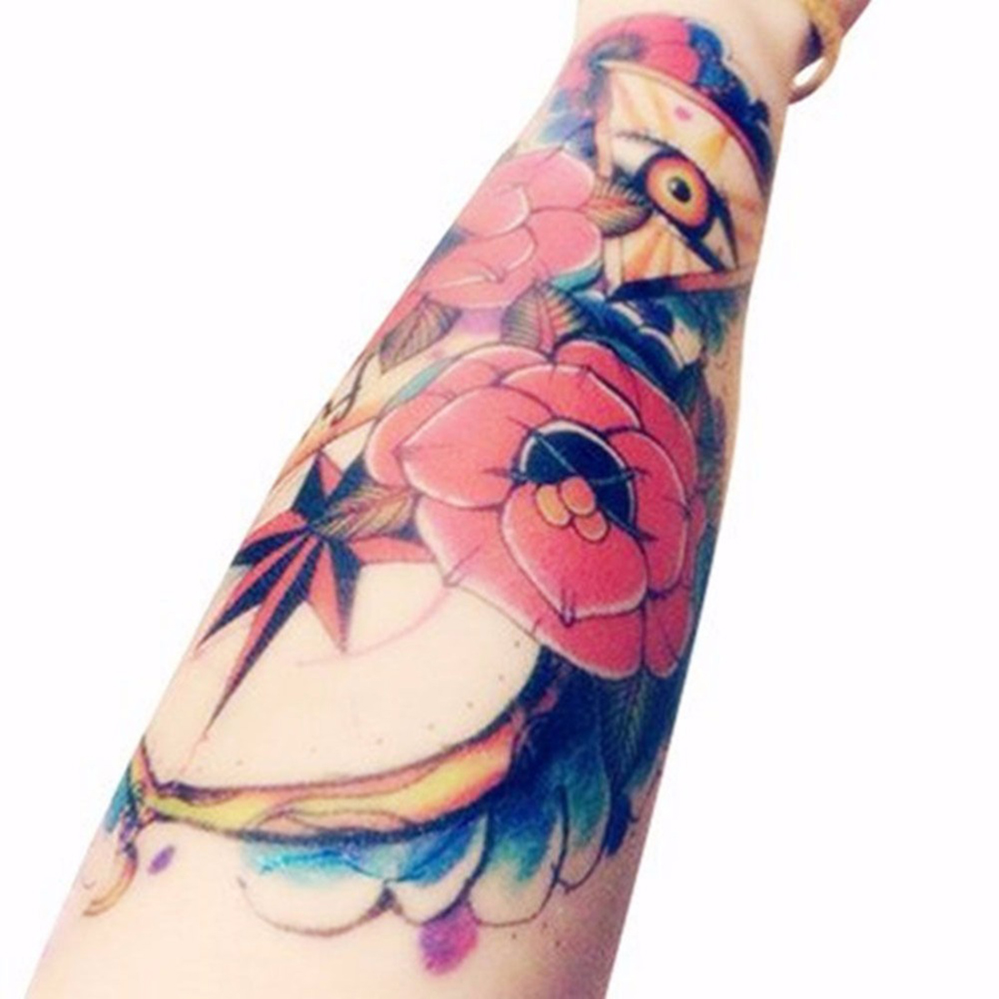 Sticker Tatto Design Buy 3D Temporary Tattoo Sticker Stars Flower Design For Men Women Girls ...