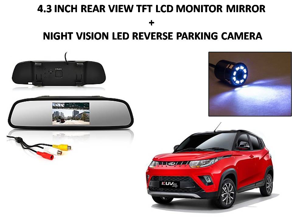Kuv Rear View Camera Buy Combo of 4.3 Inch Rear View TFT LCD Monitor Mirror and Night Vision ...