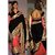 Divyanka Tripathi Super Black And Peach Designer Saree by Vamika