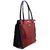 arpera stripes red leather handbag C11340-3A.