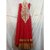Red Readymade Anarkali Churidar Salwar Kameez Suit Full Sleeves Stitched