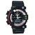 Titanium ChronographAnalog-Digital Black Rubber Watch - Men