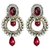 Laila Designer Pearl Earrings With Studded Stone