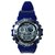 Shock Resist Digital Blue Fabric Sports Watch - Men