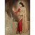 The New Latest Indian Cream And Red Collection Saree