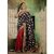 New Latest Indian Black And Red New Collection Saree