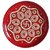 Aarti Thali Elegant Floral Design Eight Paan Moti Heavy