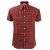 Men's Stripe Cotton Formal Shirt Red