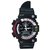 Titanium ChronographAnalog-Digital Black Rubber Watch - Men
