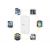 iPro 10400 mAh Power Bank for Smartphone and Tablet - White