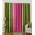 Apics Polyester Multicolor Solid Eyelet Door Curtain(Set Of 2)