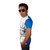 T Shirt in contrast color Blue/white