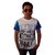 T Shirt in contrast color Blue/white