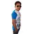 T Shirt in contrast color Blue/white