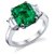18 KT Gold Plated Solitaire Diamond Ring (Option 7)