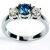 18 KT Gold Plated Solitaire Diamond Ring (Option 24)