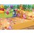 Birla Century Disney Pooh Print Kids Single Bed Sheet