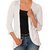 Oviya Women's  White Solid Shrug