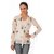 Oviya Women's White and Black Floral Print Tops