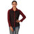 Oviya Women's  Maroon Self Design Shirt