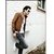 P007 - Italiano TUCCI Vintage Slim Fit  Men's Designer Semi Leather Jacket