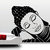 Resting Buddha Wall Decal-Small