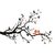 Asmi Collections Wall Stickers Wall Stickers Tree Orange Love Birds