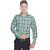 Kalrav Fashion Parrot Green Check B Cotton Shirt
