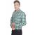 Kalrav Fashion Parrot Green Check B Cotton Shirt
