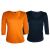 Espresso  Winter V.Neck T.Shirts 2 pcs Combo Navy / Orange