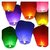 4pcs Sky Lantern Fire Fly Kites Paper Hot Balloon Light Parachute Candle Diya