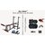 Protoner Weight Lifting Package 34 Kgs + 5' Straight+ 3' Curl Rod + 6 In 1 Weight Bench + P.Bar