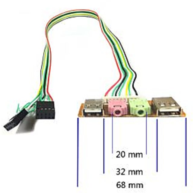 Front Panel USB and Audio Module