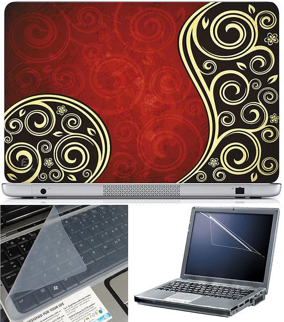 Finearts Laptop Skin 15.6 Inch With Key Guard & Screen Protector ...