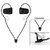Jabees Bsport Bluetooth Stereo Headphone with NFC APT-X and IPX4 water proof BLK