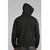 Campus Sutra Men's Black Hooded Sweatshirt (Design 15)