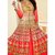 Designer Two Tone Embroidered Georgette Churidar Suit