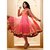 Designer Two Tone Pink Embroidered Net Churidar Suit