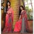 Riti Riwaz Peach & Gray saree with unstitched blouse FSF20009