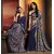 Riti Riwaz Blue saree with unstitched blouse FSF20012