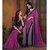 Riti Riwaz Pink & Navy Blue saree with unstitched blouse FSF20014