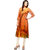 Rumourss Ciffon Orange Fancy Design Bollywood Top Women Dress