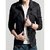 MEN STYLISH SLIM FIT ZIP HOODED SUMMER JACKET PULLOVER BIKER-GD168-2BL