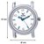 Fogg Fashion Store Round Dial Black Leather Strap Quartz Watch For Men