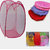 Set Of 2 Laundry Cloth Bags Attractive Foldable Basket