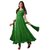 Green  designer  net brasso anarkali dress